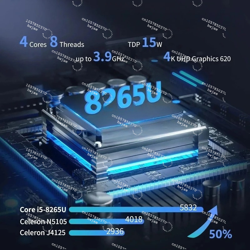 Mini Itx Dual 2.5G Nas Motherboard - I5-8265U 8 SATA 베이 듀얼 2.5G