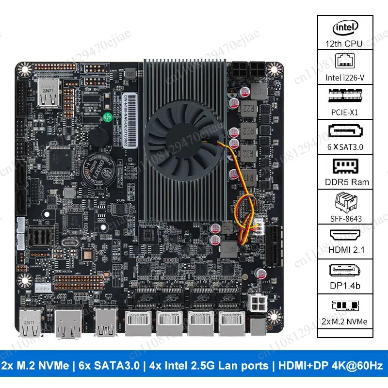 N100 미니 ITX NAS 마더보드 DDR5, 쿼드  - Mini Itx Dual 2.5G Nas Motherboard 리뷰 및 가격